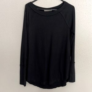 Black long sleeve shirt/lightweight sweater.